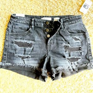 Kancan Amari mid rise button fly shorts